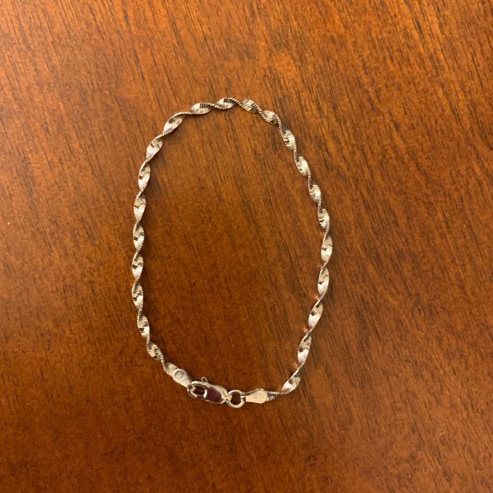 !FIRM! 7” Sterling Silver Bracelet 925 - Picture 1 of 5
